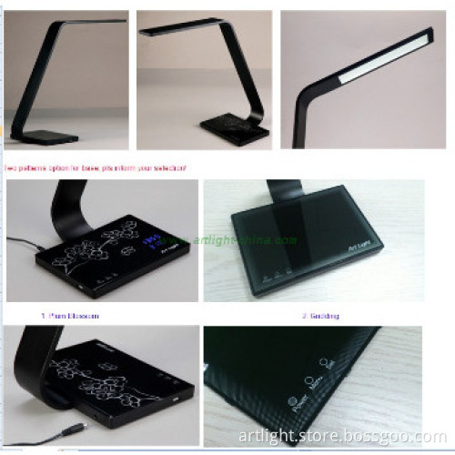 Time and Temperature Display &Dimmer Conrtol LED Businsee desk lamp